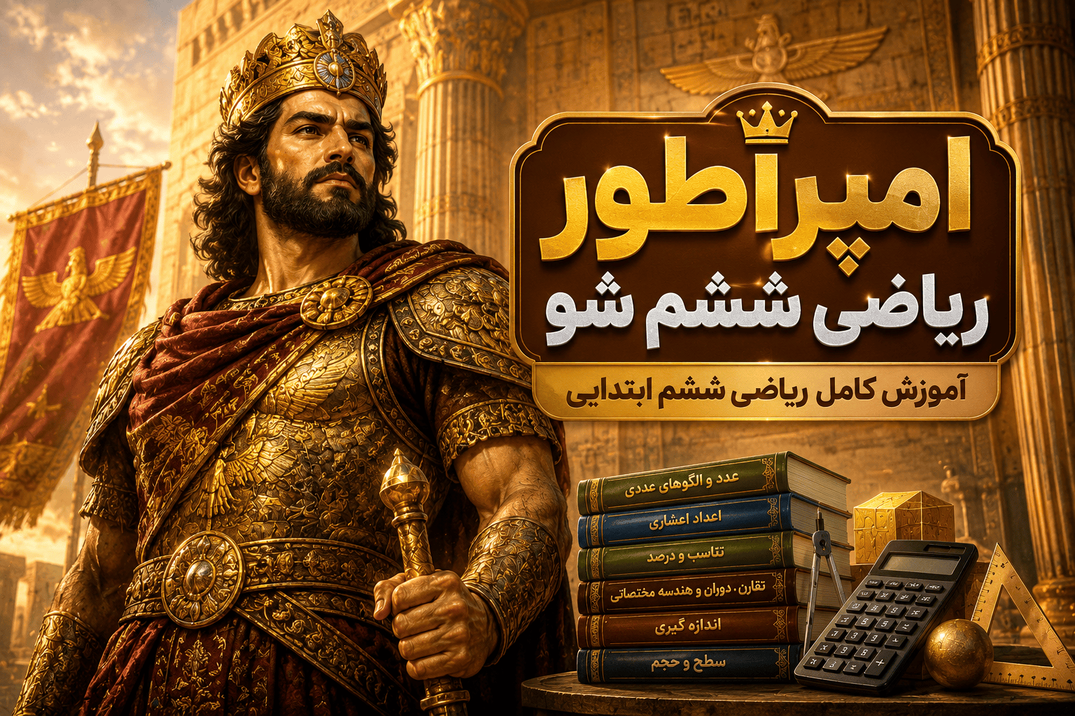 آموزش تصویری کل ریاضی ششم | امپراطور ریاضی ششم شو!