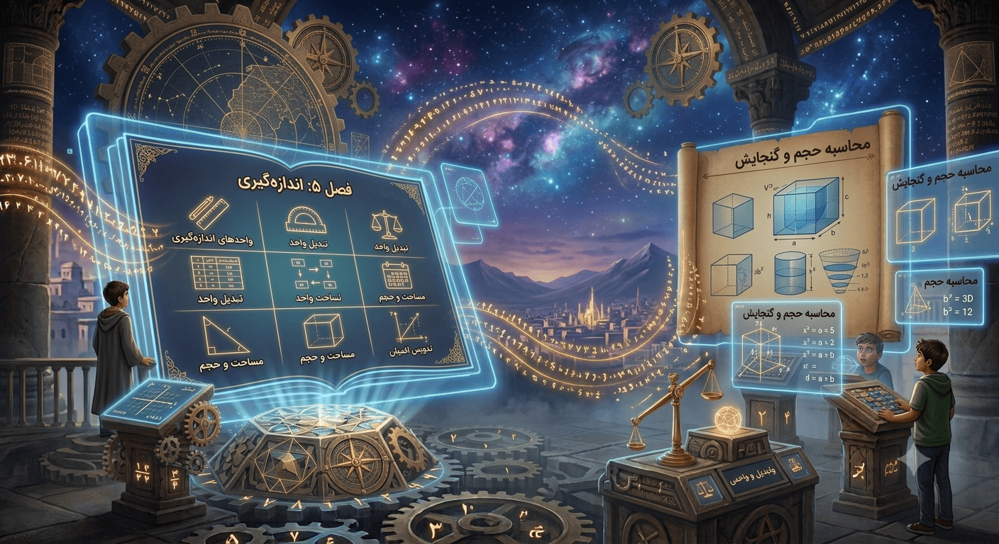آموزش تصویری فصل ۵ ریاضی ششم | هندسه ریاضی ششم را قورت بده!