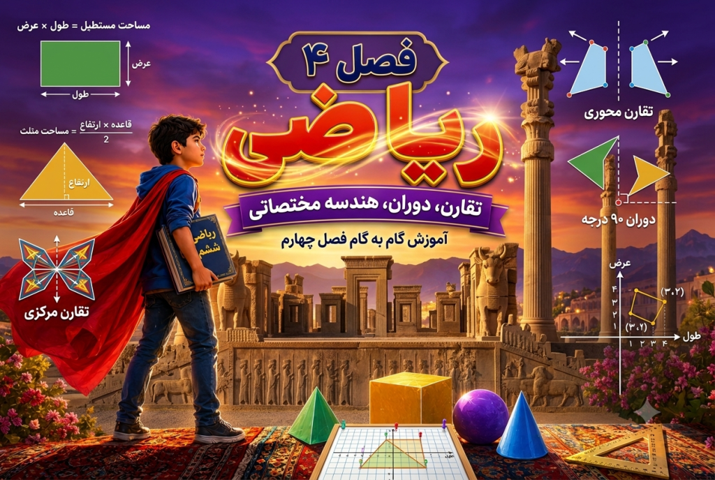 آموزش تصویری فصل 4 ریاضی ششم