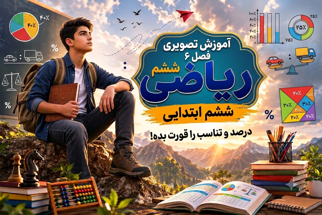 آموزش تصویری فصل ۶ ریاضی ششم | تناسب و درصد را قورت بده!