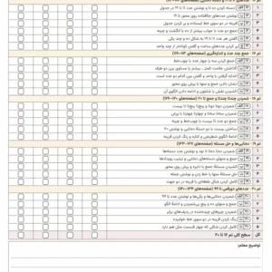 پیشنمایش کارنامهٔ توصیفی تم ۱۶ تا ۲۰ ریاضی اول