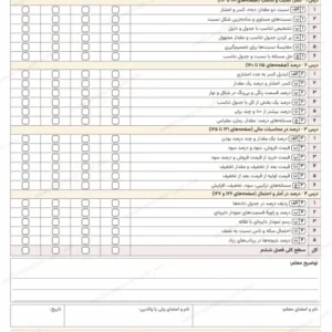 پیشنمایش کارنامهٔ توصیفی فصل ششم ریاضی ششم